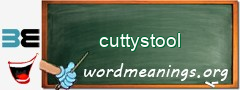 WordMeaning blackboard for cuttystool